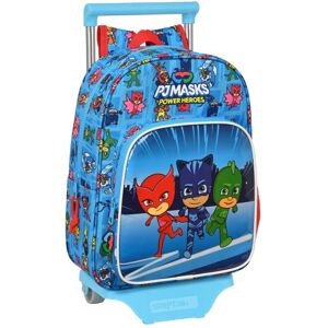 School Rucksack with Wheels PJ Masks 26 x 34 x 11 cm Blue