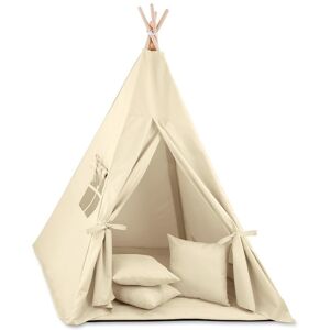 Totsy Baby Tipitelt til børn Legetelt Tippi børnetelt Børneværelse Tipi indianertelt Outdoor Indoor Model 8 med legemåtte og 3 puder