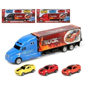 BigBuy Fun Truck Carrier and Cars (35 x 14 cm)