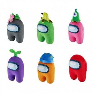 6-Pack Mini Among Us Crewmate Plysdyr Legetøj Plush Soft 13cm