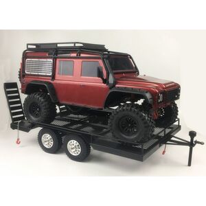 High Discount Alle Metal Trailer til 1/10 Rc Rock Crawler Truck Traxxas Trx4 Axial Scx10 90046 90047 Cc01 D90 D110 sort