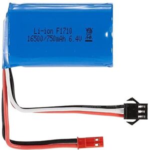 Wltoys 1-delt (6.4V 750mAh) til bil til A959-A A969-A A979-A tilbehør til fjernstyret legetøj Lipo batteri