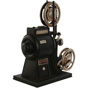 Decorative Figure Home ESPRIT Black Silver Vintage Classic cinema 23,5 x 11 x 24,5 cm