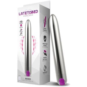 Latetobed Renee Vibe 10 Vibrationsfunktioner 18,5 cm USB Sølv