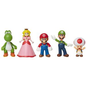 Jakks Pacific Super Mario Limited Articulation Figurer 5-Pack Mario med Vänner