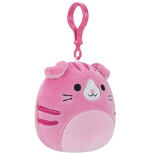 Squishmallows Clip-On Geraldine the Scottish Fold Cat, 9 cm