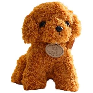 N-Store Dog Gosedjur Hund  25 Cm - Brun