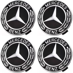 BayOne Center Cups Mercedes Benz 75mm 4-Pack