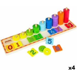 Educational Baby Game Woomax Numbers 56 Pieces 4 Units 43 x 11 x 11 cm