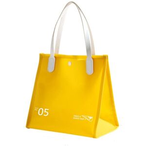 shopnbutik PVC Travel Cosmetic Bag Waterproof Toiletry Bag Hand Bag(Yellow)