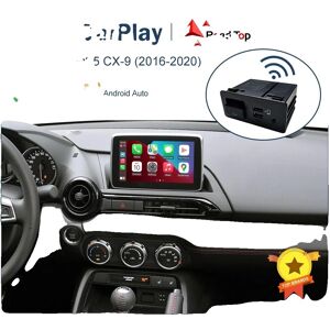 SupplySwap Carplay Android Auto USB-adapter, ledningsforbundet, til Mazda MX-5/CX-9 fra 2016-2020, Mazda Connect-system