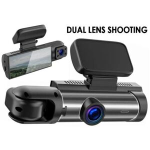 Dual Lens Dash Cam 3.16inch IPS Touch Screen Driving Recorder Front Inside G-sensor 1080P HD Night Vision Vidvinkel Bil DVR