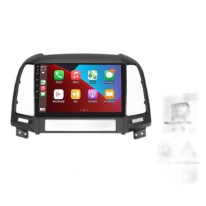 SupplySwap Android 2din Bilradio til Hyundai Santa Fe 2006-2012 - 9'' Multimedieafspiller, GPS, 4G WIFI & Carplay 8core DSP