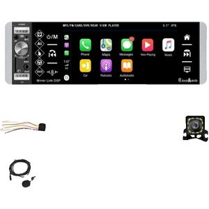 SupplySwap CarPlay MP5-afspiller, Android Auto, Bluetooth-forbindelse, CarPlay