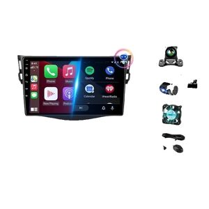 SupplySwap Bilradio, Android 12, Carplay integration, GPS-navigation, T10-1 Kamera-64G DVR