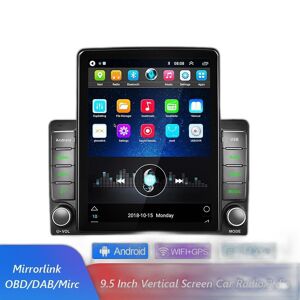 Supplyswap 2 Din Android Bil Stereo Radio Gps - 9,5 Tommer Mp5 Afspiller, Bluetooth Autoradio
