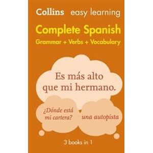 Easy Learning Spanish Complete Grammar, Verbs and Vocabulary (3 books in 1)