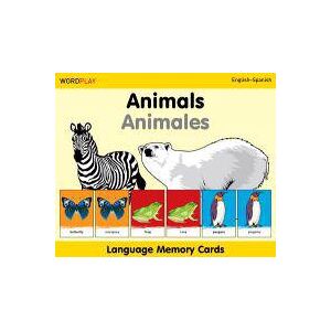 Language Memory Cards - Animals - English-spanish