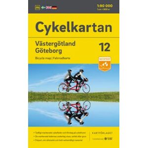 Cykelkartan Blad 12 Västergötland/Göteborg 2023-2025