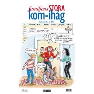 Familjens STORA kom-ihåg-kalender 2024