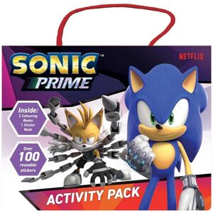 Sonic Prime Activity Pack Notesbog Papirblok Tegningspude Med Klistermærker