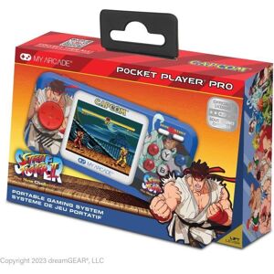 My Arcade Pocket Player PRO - Super Street Fighter II - Retrogaming-spel - 7 cm högupplöst skärm
