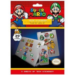 Nintendo Super Mario Mushroom Kingdom Tech Sticker Pack Klistermærker