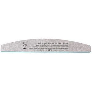 Peggy Sage 2-vejs Chunky Nail File Neglefil Dobbeltsidet 100/180 Half Moon 1 stk.