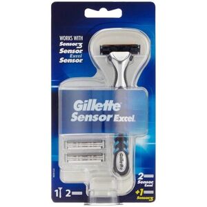 Gillette Sensor Excel Baberhøvl + 2 Barberblade + 1 Sensor3 blade