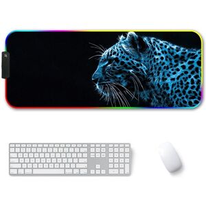 Shoppo Marte 400x900x4mm F-01 Rubber Thermal Transfer RGB Luminous Non-Slip Mouse Pad(Ice Lend)