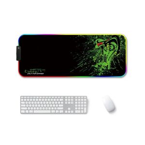 Shoppo Marte 250x350x4mm F-01 Rubber Thermal Transfer RGB Luminous Non-Slip Mouse Pad(Brontosaurus)