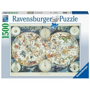 Ravensburger World Map Of Fantastic Beasts 1500 Brikker