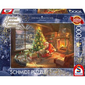 Santa Claus Is Here! Thomas Kinkade Pussel 1000 bitar Schmidt