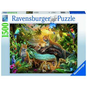 Ravensburger: Leopard Family In The Jungle - 1500 Brikker