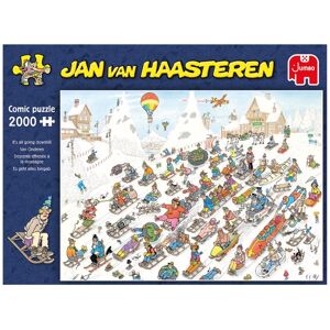 Jan Van Haasteren It´s All Going Downhill Pussel 2000 bitar, Jumbo