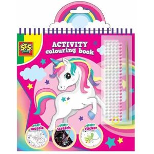 Pictures to colour in SES Creative Activity Colouring Book Set of stickers Notebook 3-in-1