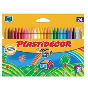 Coloured crayons Plastidecor 9203013 24 Pieces Multicolour