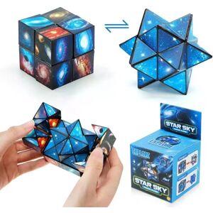 BayOne Magic Cube 2 i 1 sæt 3D -puslespilskuber til børn og voksne