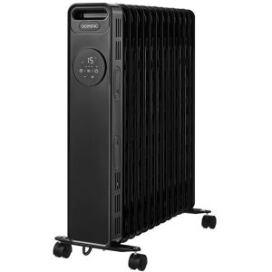 Elradiatoroljebad 2500W OCEANIC - 3 power - Elektronisk termostat - Fjärrkontroll - Mobil - Svart