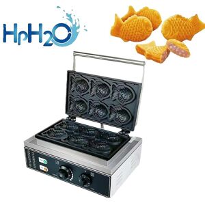 SupplySwap Elektrisk Taiyaki Vaffeljern, Non-stick Overflade, Kapacitet til 6 stk., 220V, EU