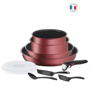 Tefal L3989502 Ingenio Daily Chef Rouge Surprise Set 10 stycken, non -stick, alla lampor inklusive induktion