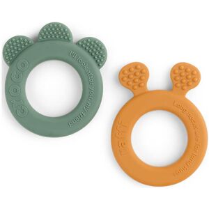 "Done by Deer" "Teether 2-Pack Deer Friends Toys Baby Toys Teething Toys Multi/patterned D By Deer"