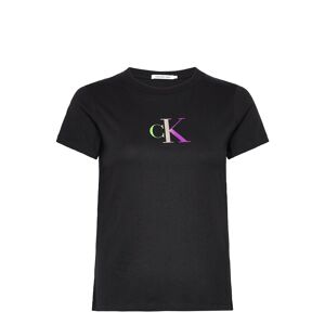 Calvin Gradient Ck Tee T-shirt Top Sort Calvin Klein Jeans*Betinget Tilbud