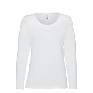ONLY Onllive Love Life L/S Ck Top Noos Jrs Langærmet T-shirt Hvid ONLY*Betinget Tilbud