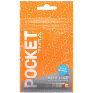 Pocket Hexa Brick Beauty Women Sex And Intimacy Penis Pumps & Penis Rings Nude Tenga