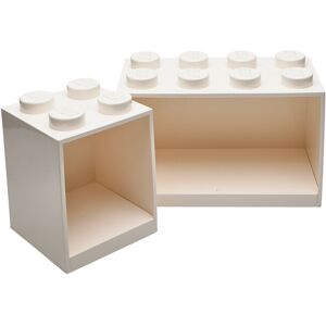 Brick Shelf 4+8 Set Home Kids Decor Furniture Shelves White LEGO STORAGE