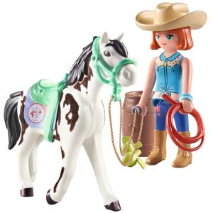 Horses Of Waterfall Feeding Time With Ellie And Sawdust - 71358 Toys Playmobil Toys Playmobil Horses Of Waterfall Multi/patterned PLAYMOBIL