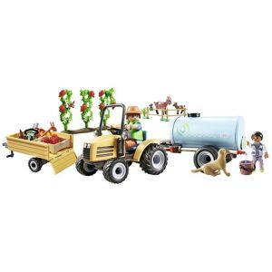 Traktor M/ Anhænger & Vandtank - 71442 Toys Playmobil Toys Playmobil Country Multi/patterned PLAYMOBIL