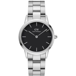 Daniel Wellington Iconic Link 32MM Silver Black ADW00100206 Dameur