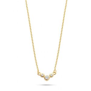 14 Karat Guld Halskæde fra Spirit Icons med Diamanter 0,056 Carat W/VS